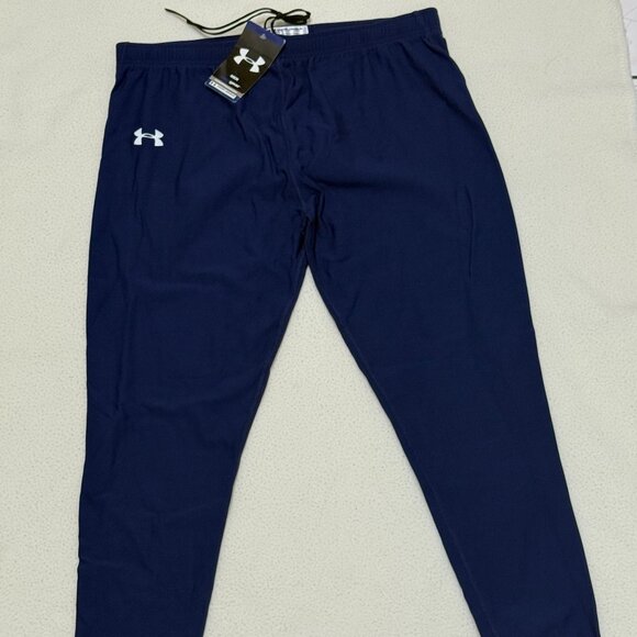 NWT Under Armour Men's ColdGear Compression Leggings - Navy Blue - Size XXL - Picture 3 of 7